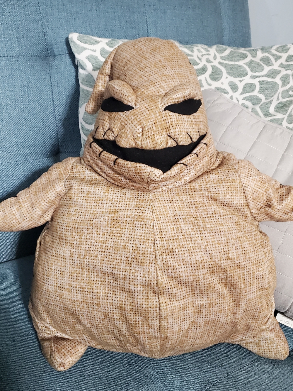 Plush Oogie Boogie-Inspired Kids Stuffed Character - Tan